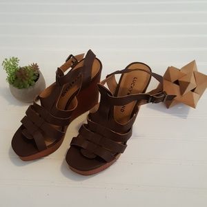 Lucky Brand Strappy Wedges